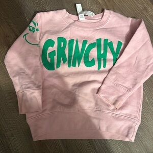 Grinchy Pink Kids Sweatshirt
